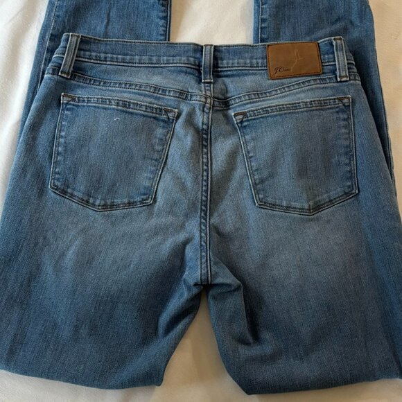 J.Crew Slim Broken-In Boyfriend Jeans – Size 28 – Ripped Knees, Frayed Hem - Picture 7 of 14